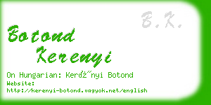 botond kerenyi business card